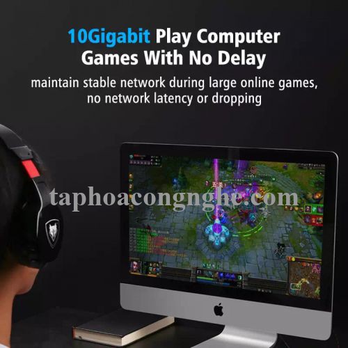 Ugreen 11263 5M màu Đen Cáp mạng LAN cat7 STP dây dẹp NW106 30011263